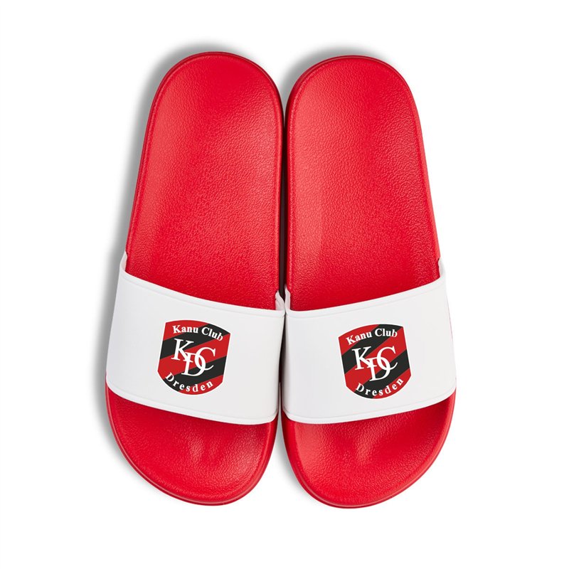 KC Dresden Badelatschen rot/weiss